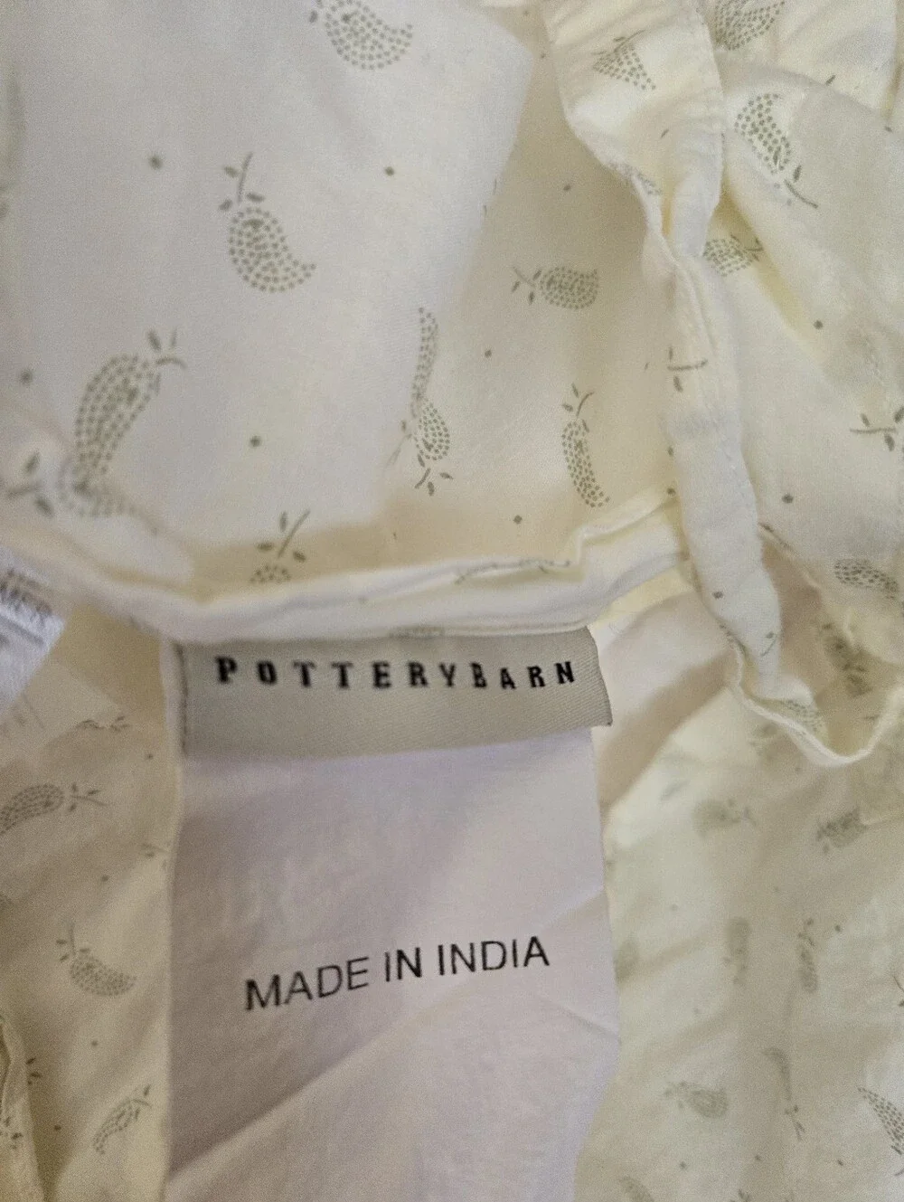 Pottery Barn Elizabeth Paisley Twin Size Sham + Duvet Cover Cottagecore Romantic